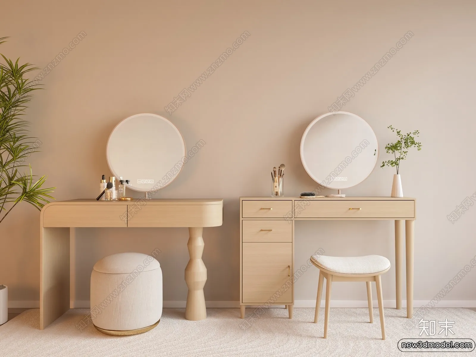 Dressing Table - 3D Models - 3D Furniture Models for Interior - 069