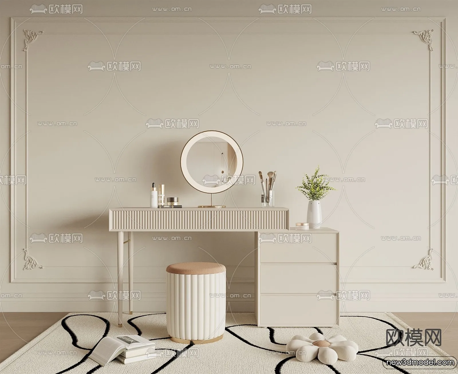 Dressing Table - 3D Models - 3D Furniture Models for Interior - 073