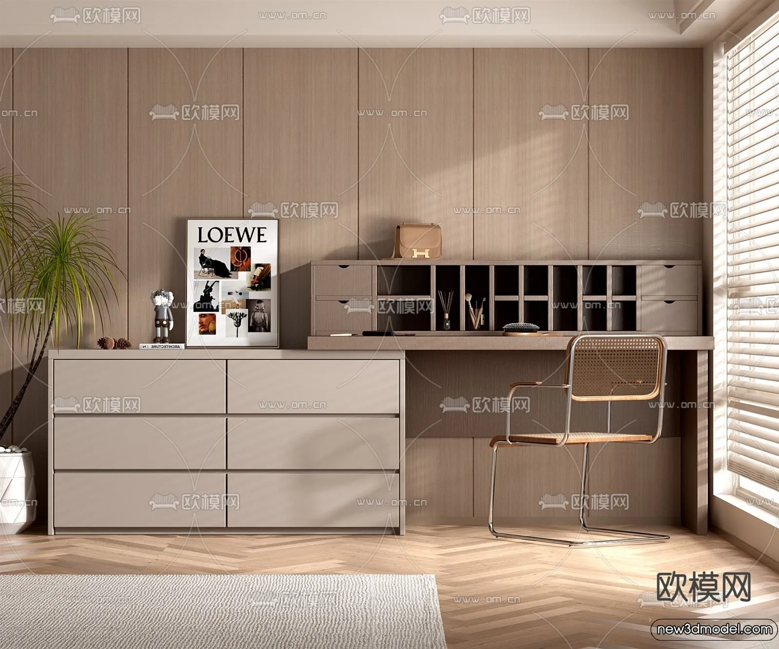 Dressing Table - 3D Models - 3D Furniture Models for Interior - 074