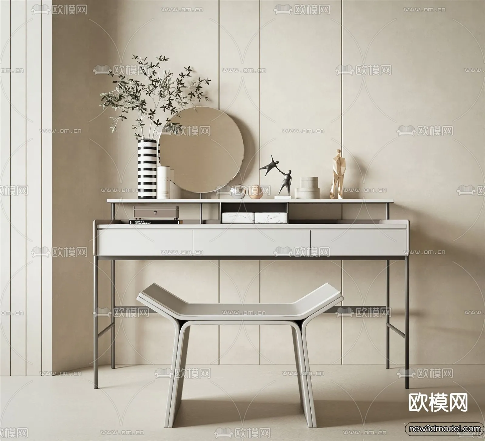 Dressing Table - 3D Models - 3D Furniture Models for Interior - 075