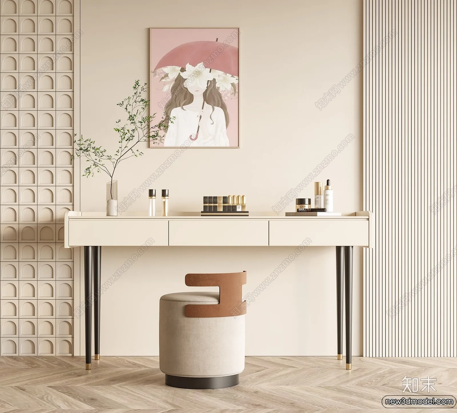 Dressing Table - 3D Models - 3D Furniture Models for Interior - 085