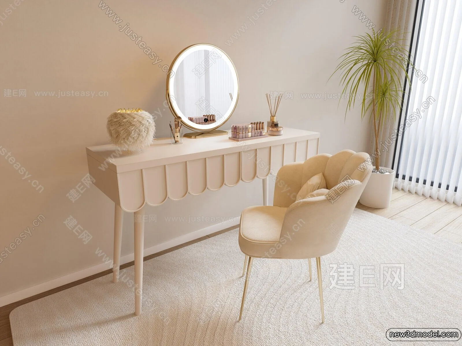 Dressing Table - 3D Models - 3D Furniture Models for Interior - 087