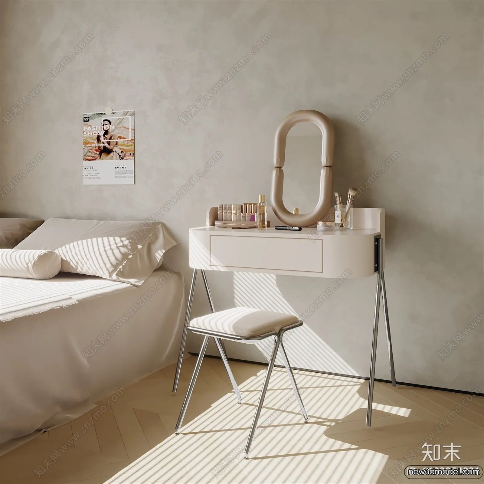 Dressing Table - 3D Models - 3D Furniture Models for Interior - 091