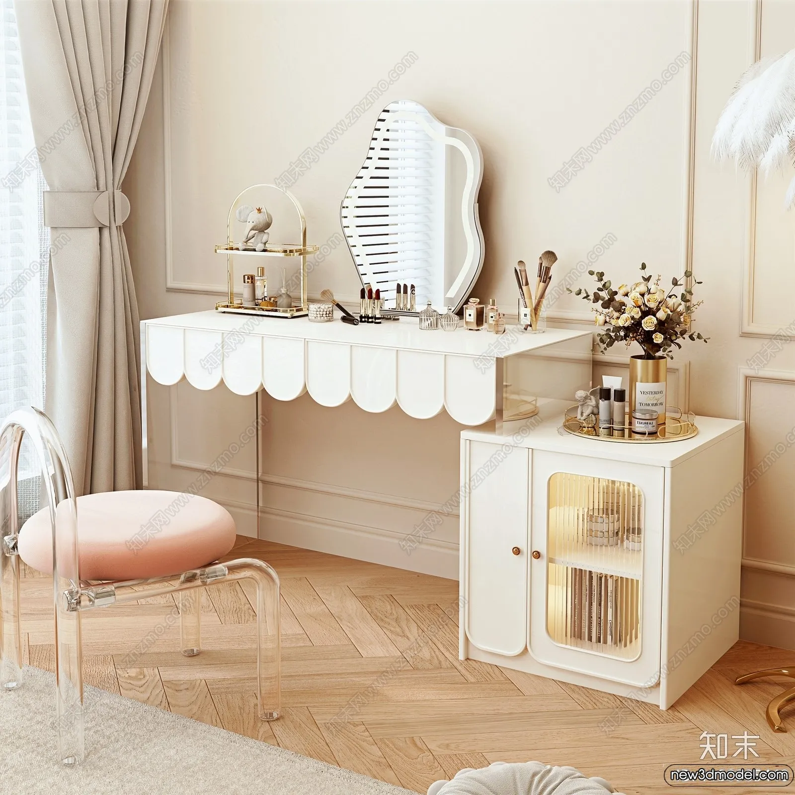 Dressing Table - 3D Models - 3D Furniture Models for Interior - 096