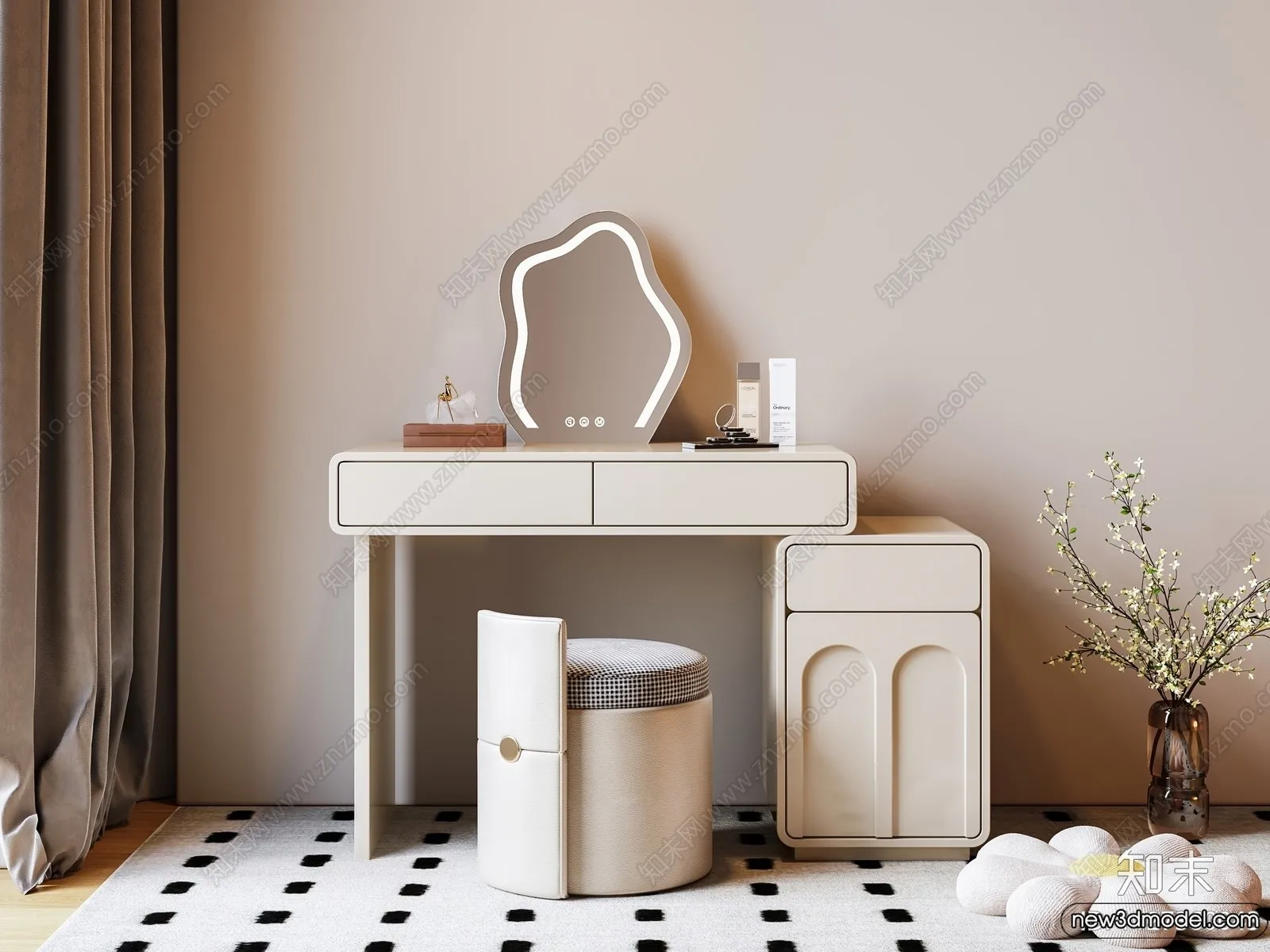 Dressing Table - 3D Models - 3D Furniture Models for Interior - 099