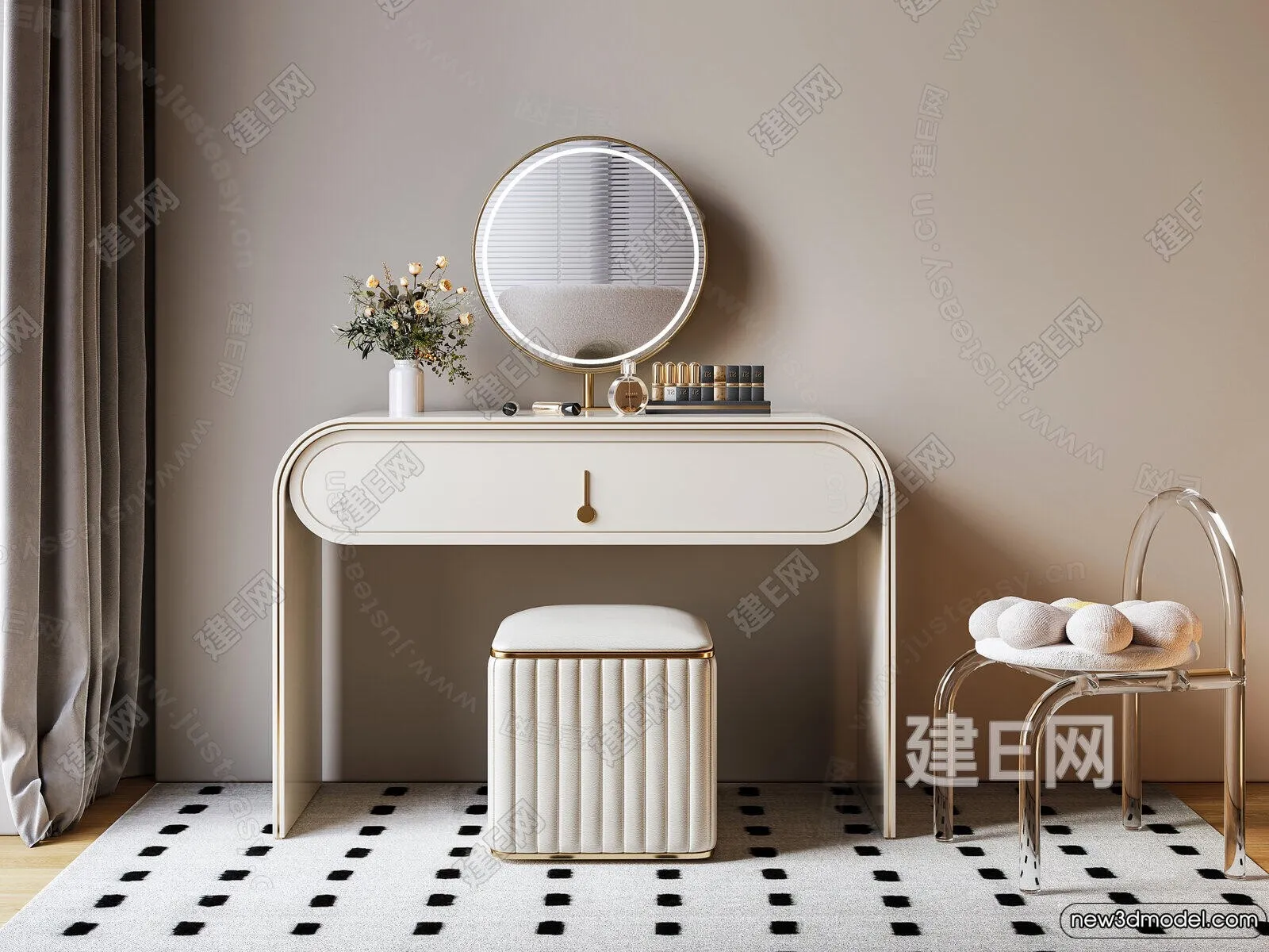 Dressing Table - 3D Models - 3D Furniture Models for Interior - 100