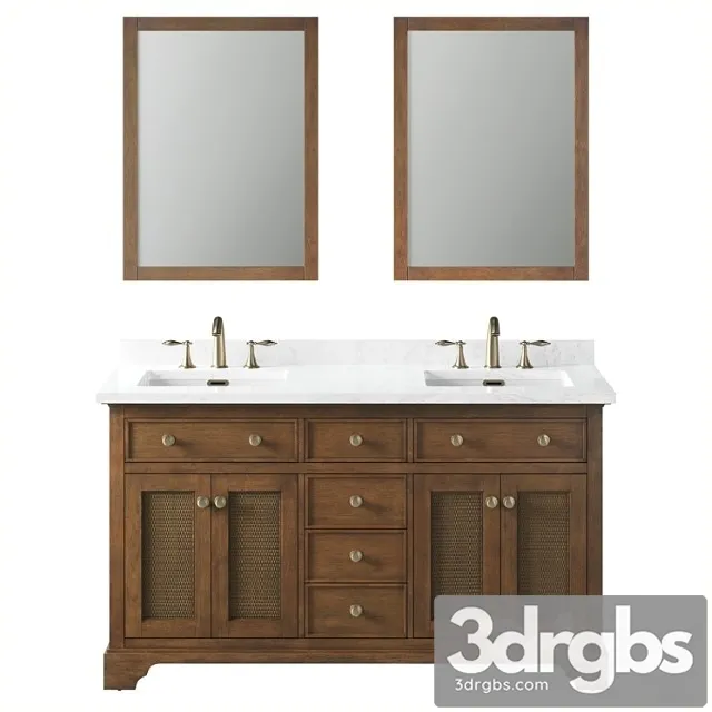 Dressing Table Already Ophelia 60 Almond Latte Vanity 3D Model Free