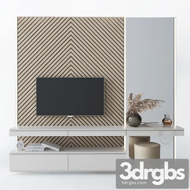 Dressing table and tv stand 4 3D Model Free