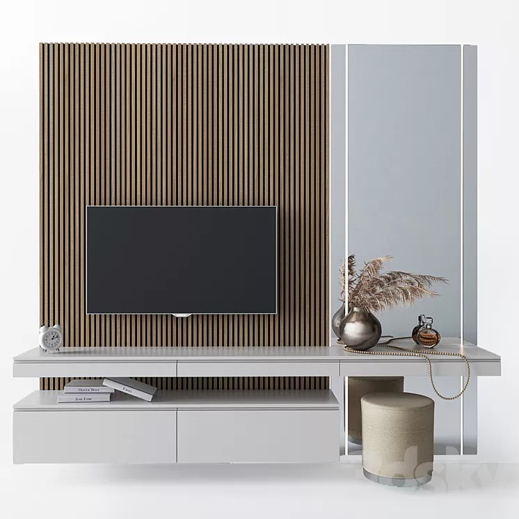 Dressing table and TV stand_1 3D Model