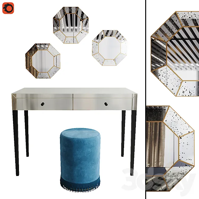 Dressing table Climene la redoute 3D Model