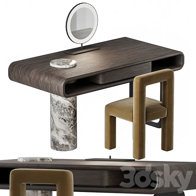 DRESSING TABLE HAMISI CHAIR 3D Model