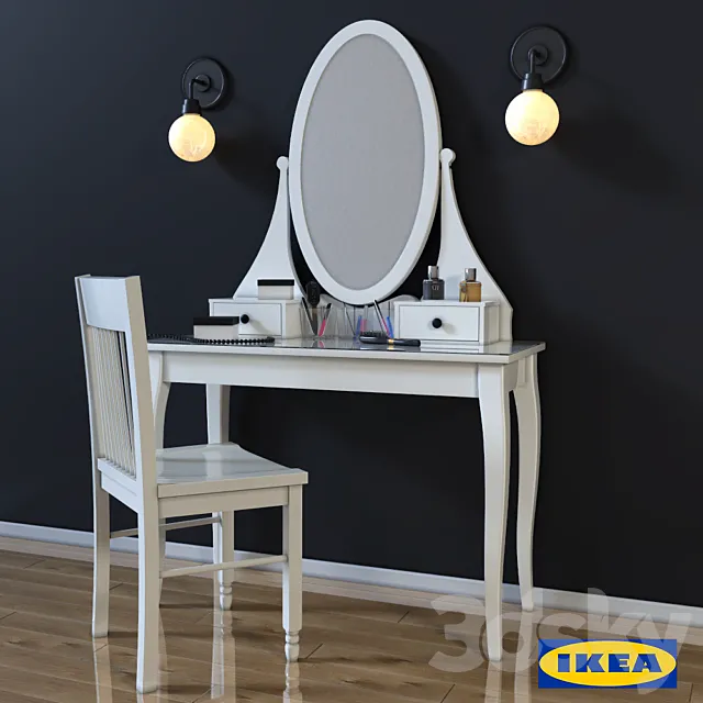 Dressing table IKEA HEMNES 3D Model