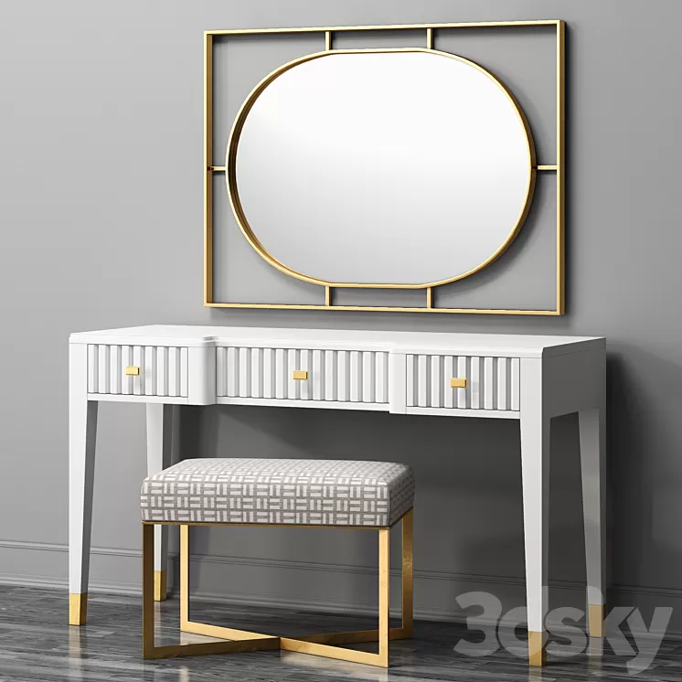 Dressing Table Mini Pixel 02 by Rooma Design 3D Model