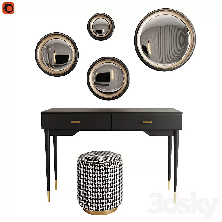 Dressing table NOVANI la redoute 3D Model