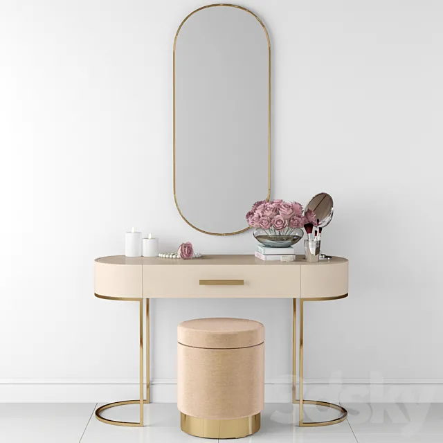 Dressing table of Elegant from Cazarina 3D Model
