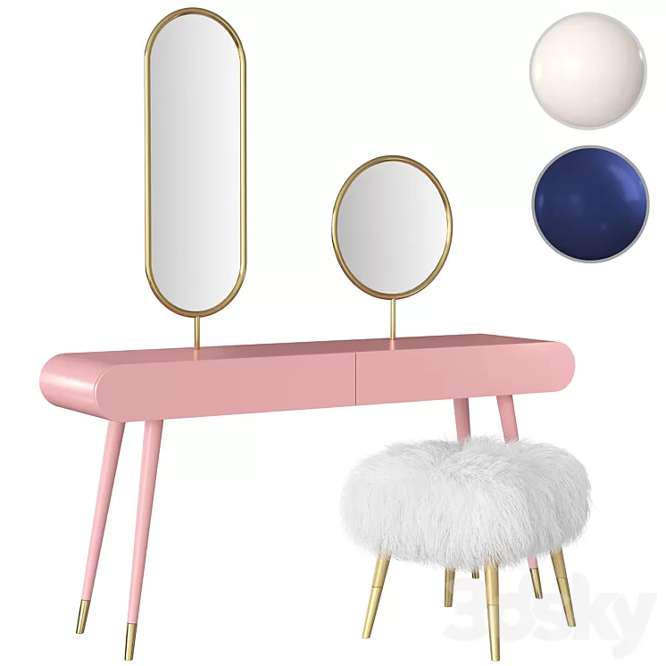 Dressing table Pearl Marshmallow 3D Model