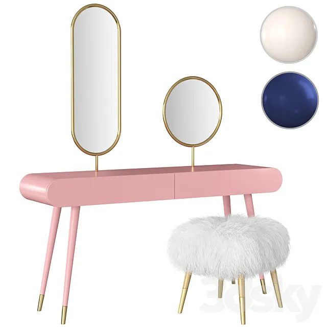 Dressing table Pearl Marshmallow 3DModel