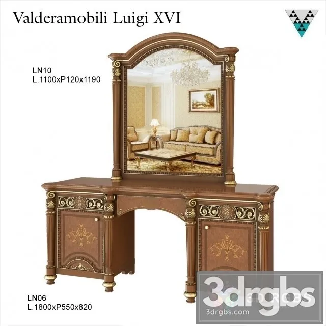 Dressing Table Valderamobili Luigi XVI 3D Model Free
