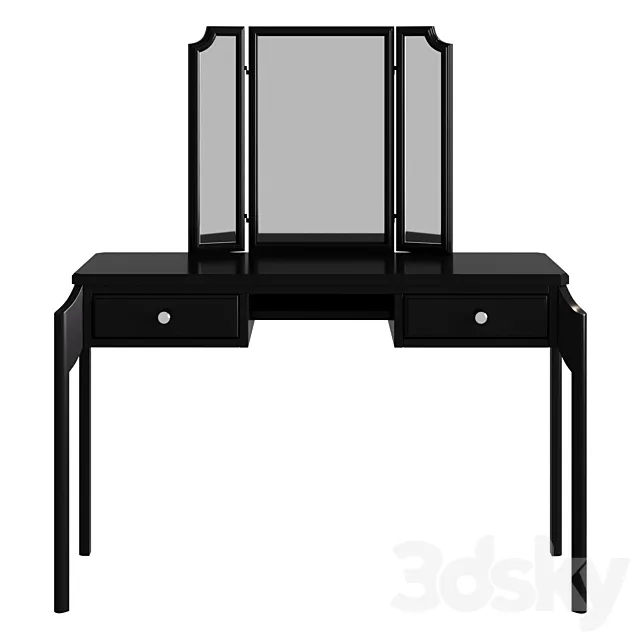 Dressing table-vanity Le Visage with drawers console trellis 3D Model