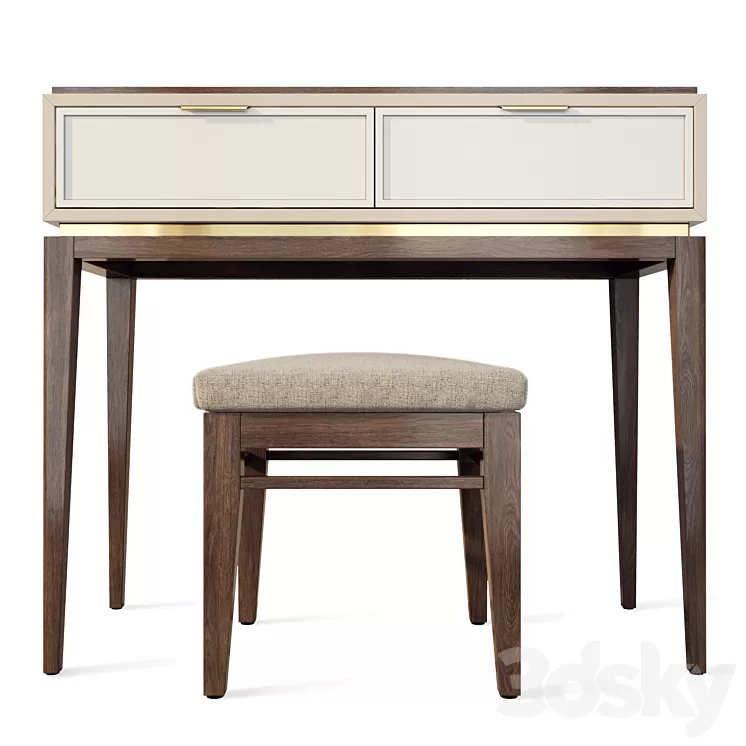 Dressing table Vermont. Vanity by Wooden Kors. 3D Model Free