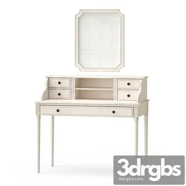 Dressing Table With A Mirror 3D Model Free