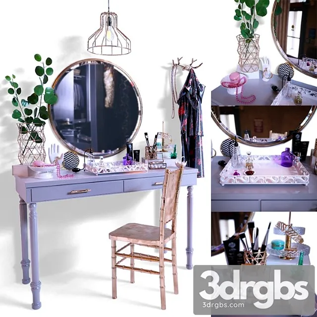 Dressing table with decorative filling 2 3D Model Free
