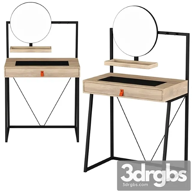 Dressing Table With Drawer Lou But Coiffeuse Avec Tiroir Lou 1 3D Model Free