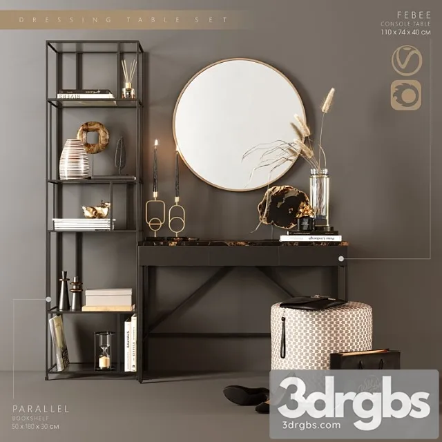 Dressing tableset 2 3D Model Free