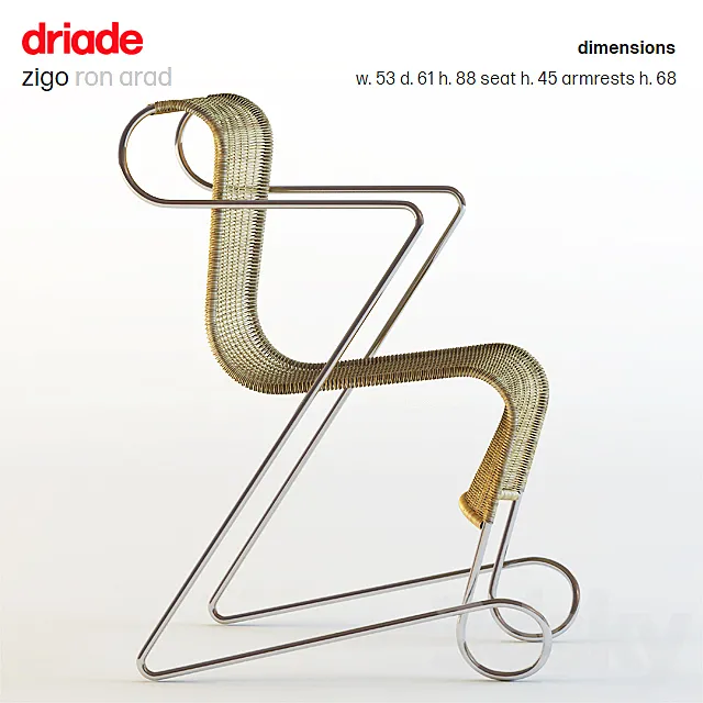 driade _ zigo easychair 3DModel