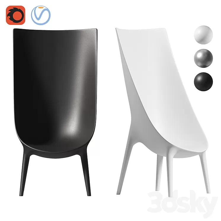 Driade outin armchair 3D Model
