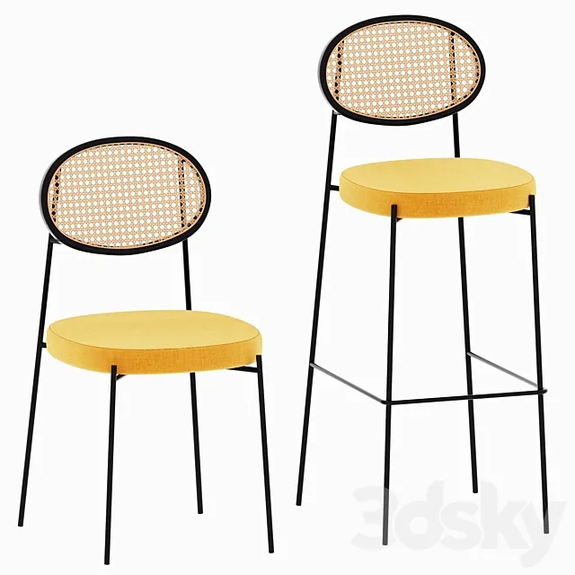 Drift chairs 3D Model