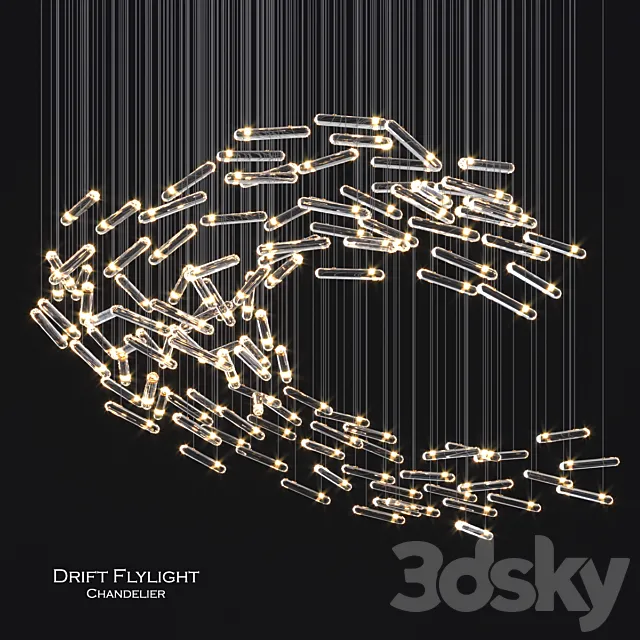 Drift flylight chandelier 3 3D Model
