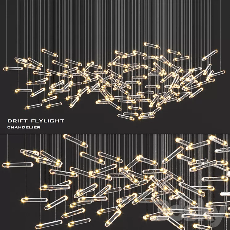 Drift Flylight S01 Chandelier 3D Model