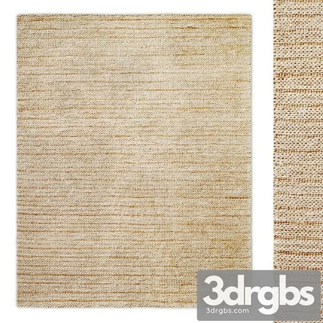 Drift handwoven jute rug rh 5 3D Model Free