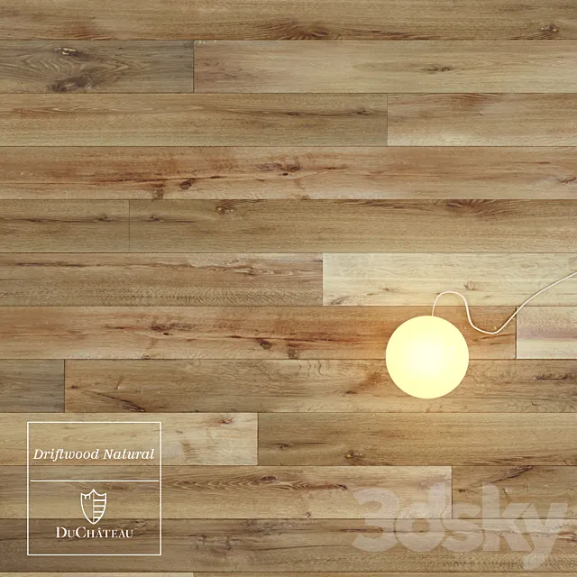Driftwood Natural wooden floor by DuChateau 3DModel