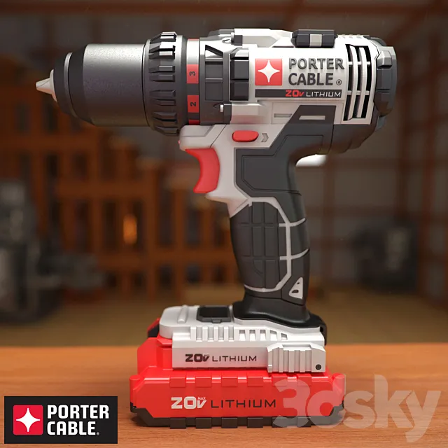 Drill PORTER CABLE 3D Model