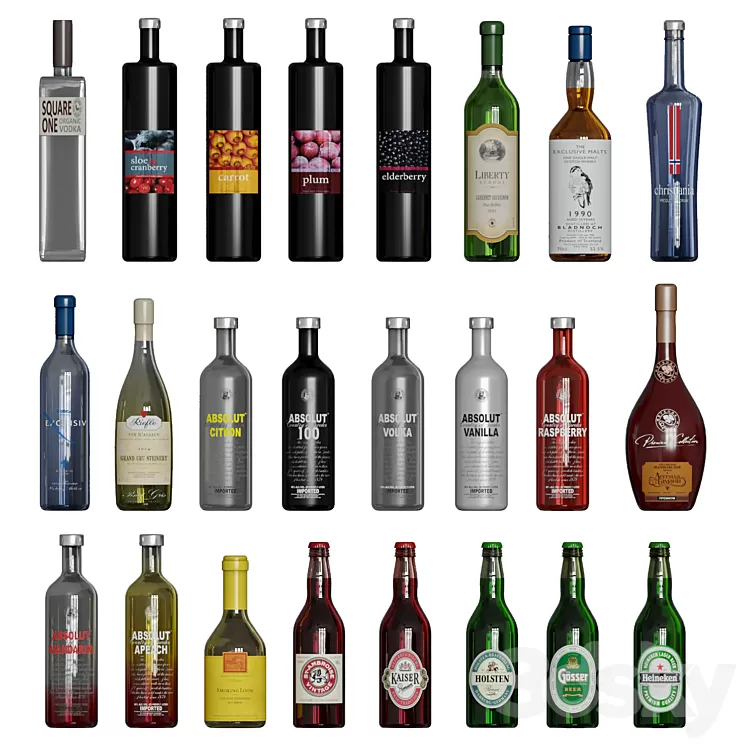 Drink_Set_1 3D Model