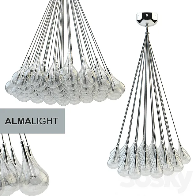 DROP | Adjustable pendant lamp 3D Model