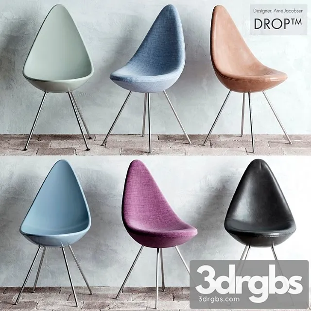 Drop chair 2 3D Model Free
