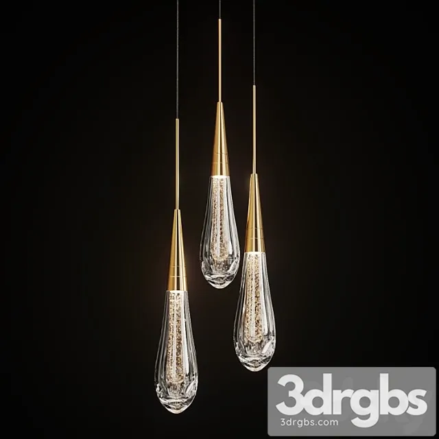 Drop shaped pendant lamp fial 3D Model Download