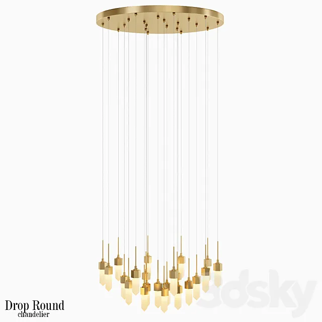 Drop_round 3D Model