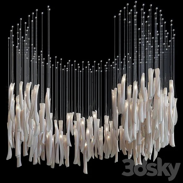 Droplight Vargov Design (modern chandelier) 3D Model