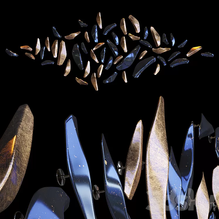 Droplight wall decor - Vargov Design 3D Model