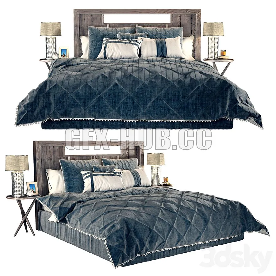 Drucilla Comforter Set HMPT1817 3D Model