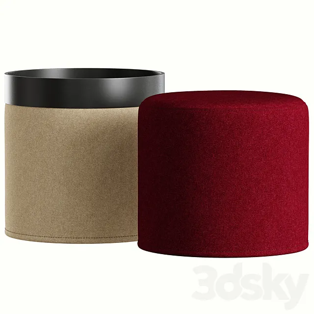 Drum pouf by Softline 3DModel