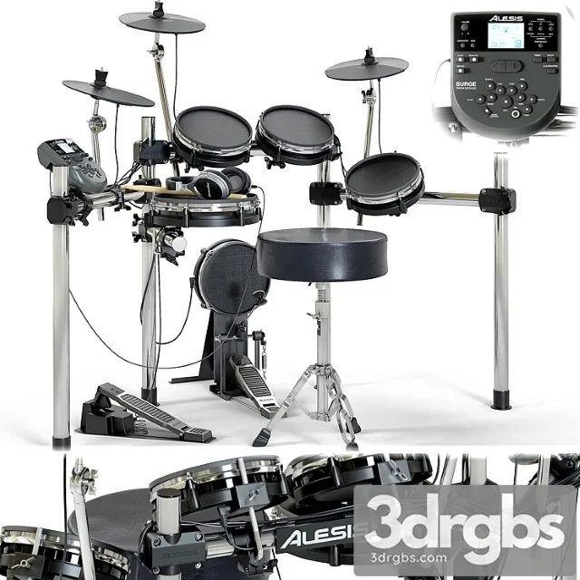 Drum Set ALESIS Surge Mesh Kit Musical Instrument 3D Model Free