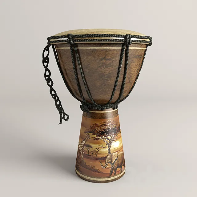 Drum "Tam-Tam" 3D Model