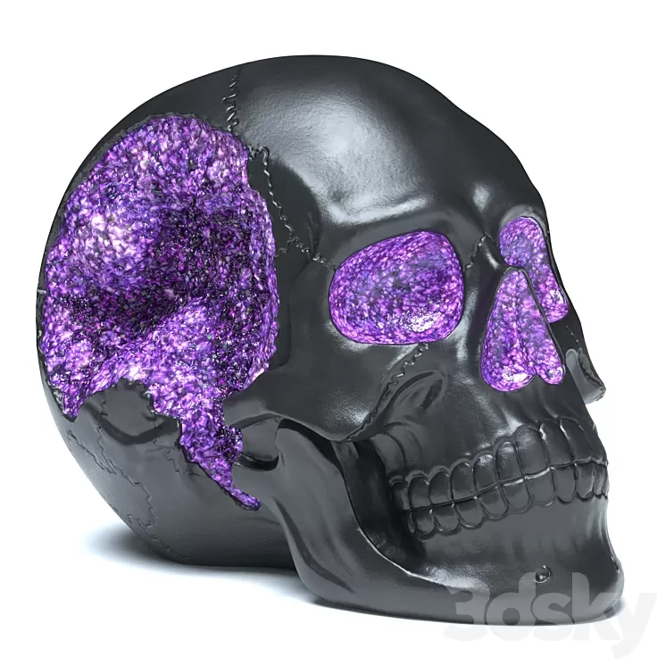 Druza Skull 3D Model Free