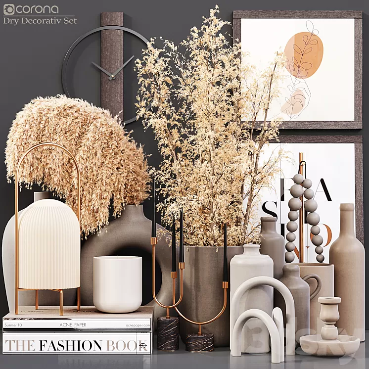 Dry decorativ set 3D Model