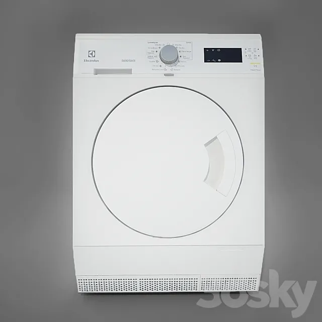 Dryer Electrolux EDC 2086 PDW 3DModel